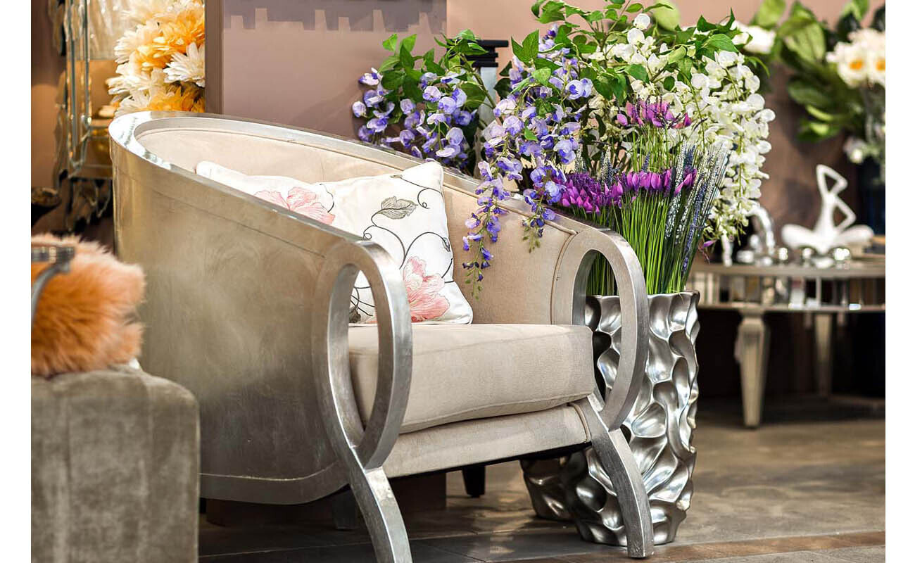 Кашпо серебряное Garda Decor ZS-C847-19