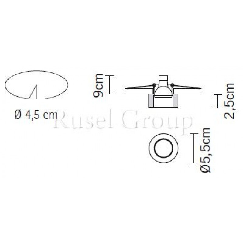 Встраиваемый светильник Fabbian Venere D55 F06 11