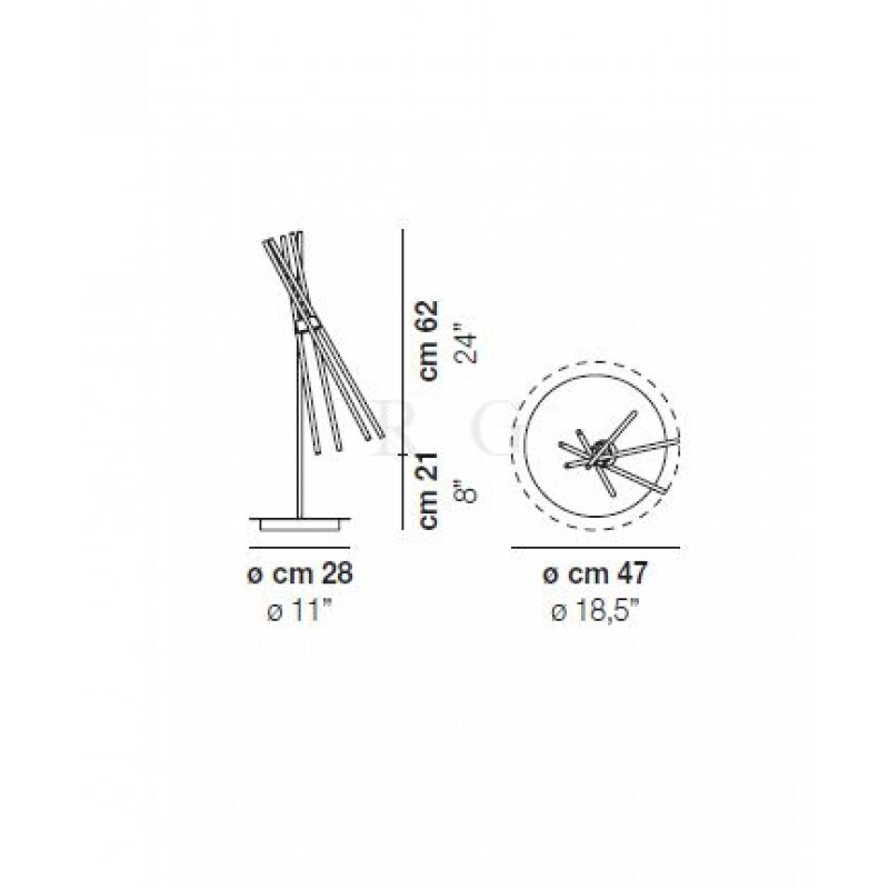 Настольная лампа Vistosi ESSENCE LT