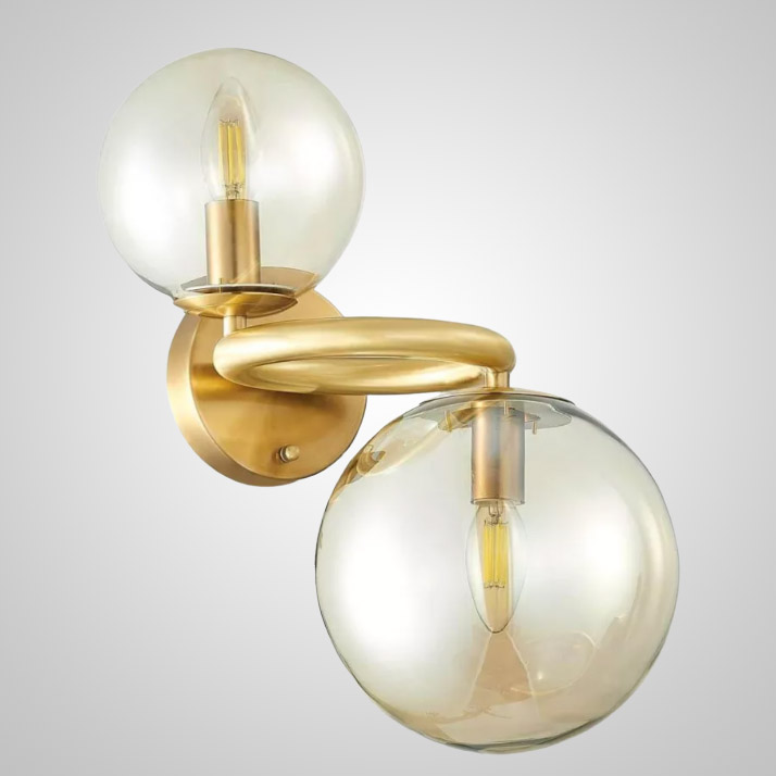 Настенный светильник POLDI AMBER WALL by ImperiumLoft