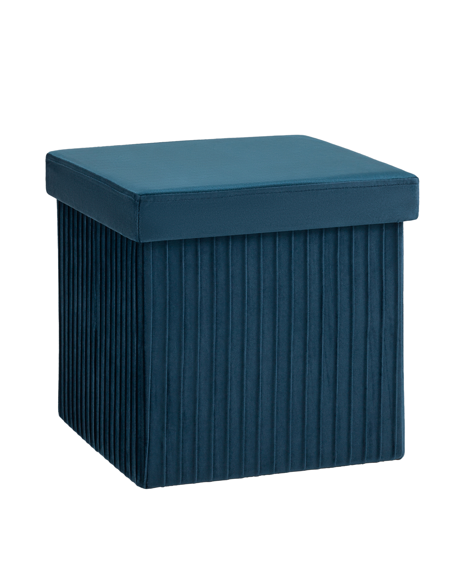 Пуф складной с ящиком Store Square синий Stool Group