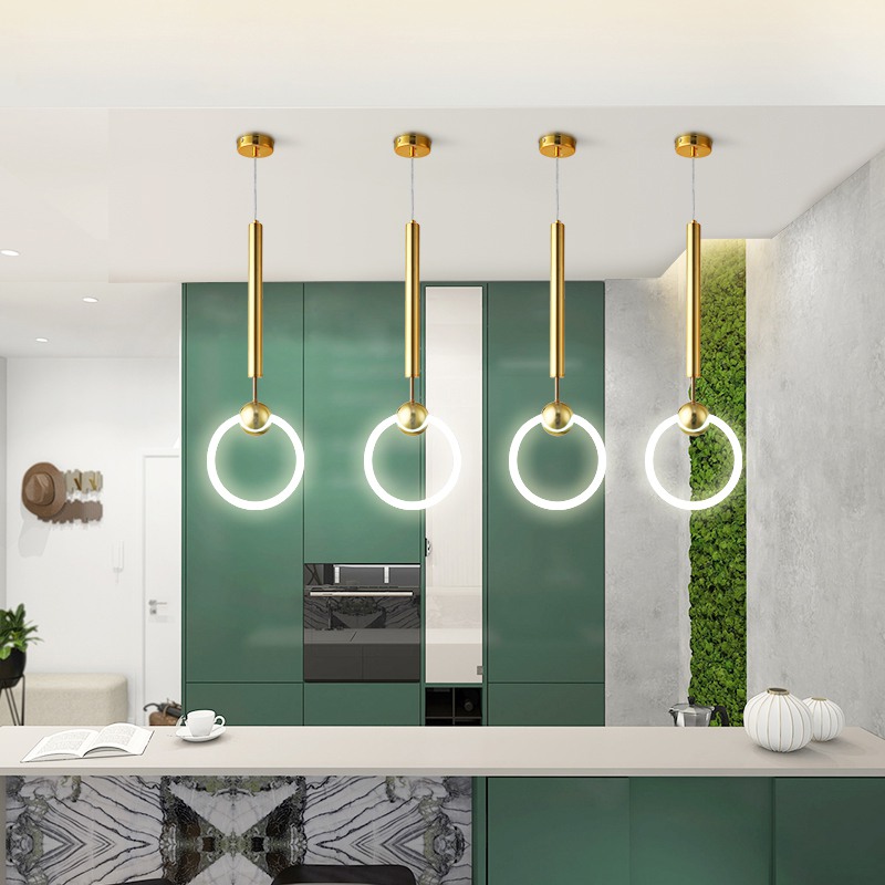 Подвесной светильник RING S D20 Розовое золото by ImperiumLoft