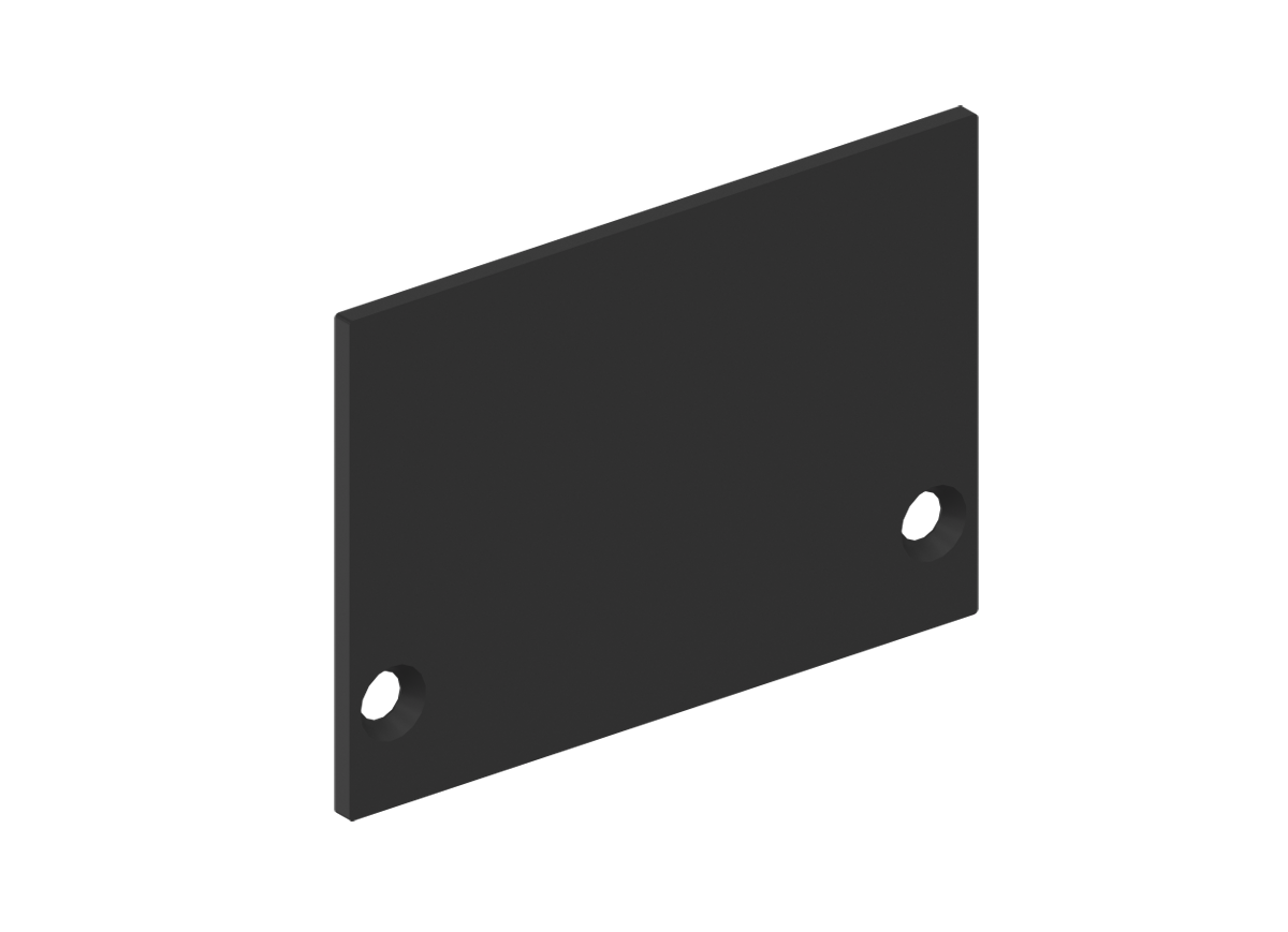 Боковая  глухая заглушка для профиля Donolux DNCAP18511RAL9005