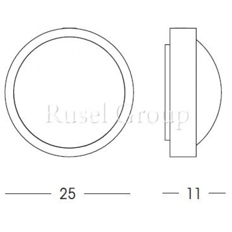 Настенно-потолочный светильник Linea Light PLAF 7151