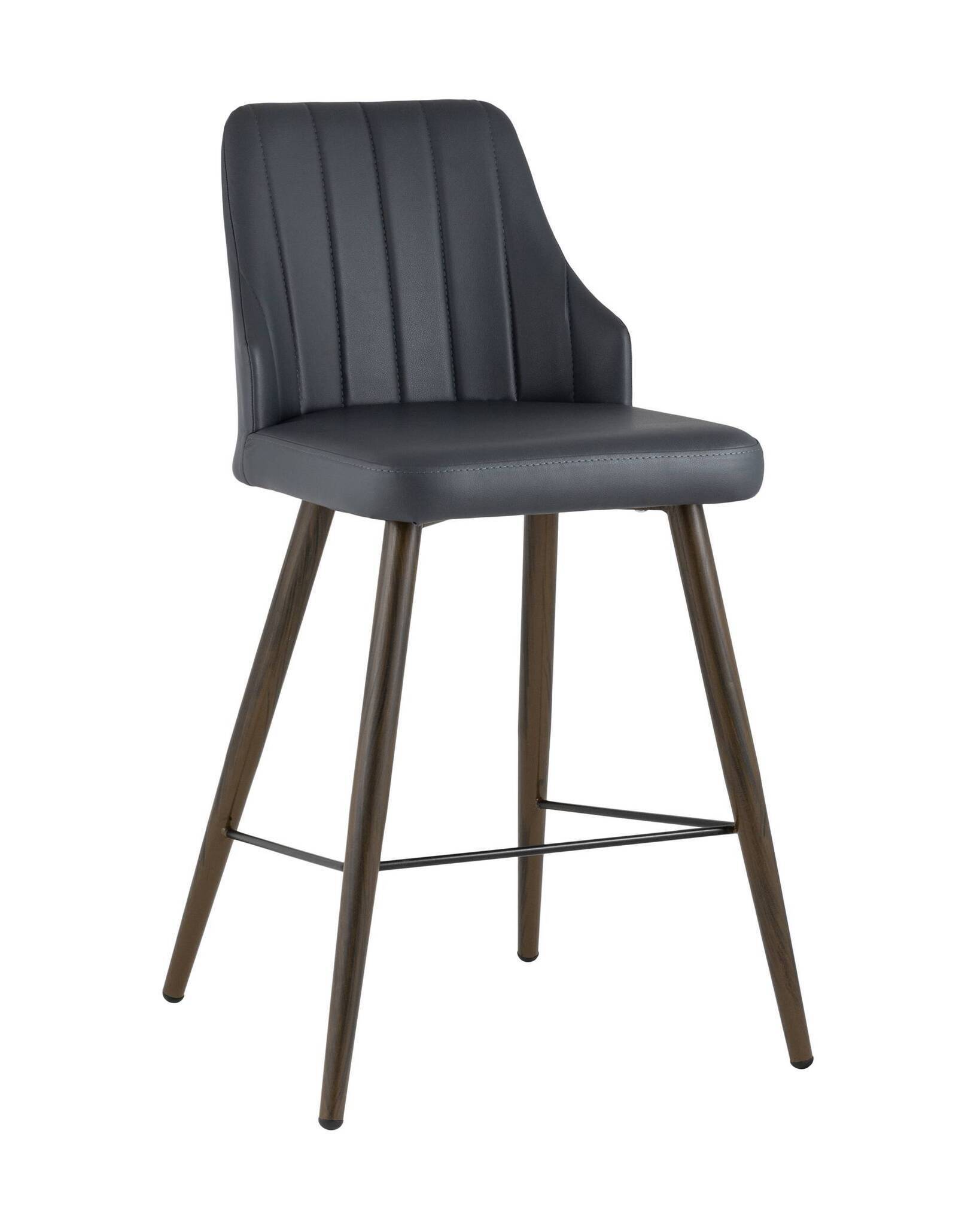 Стул полубарный Коналл экокожа антрацит Stool Group