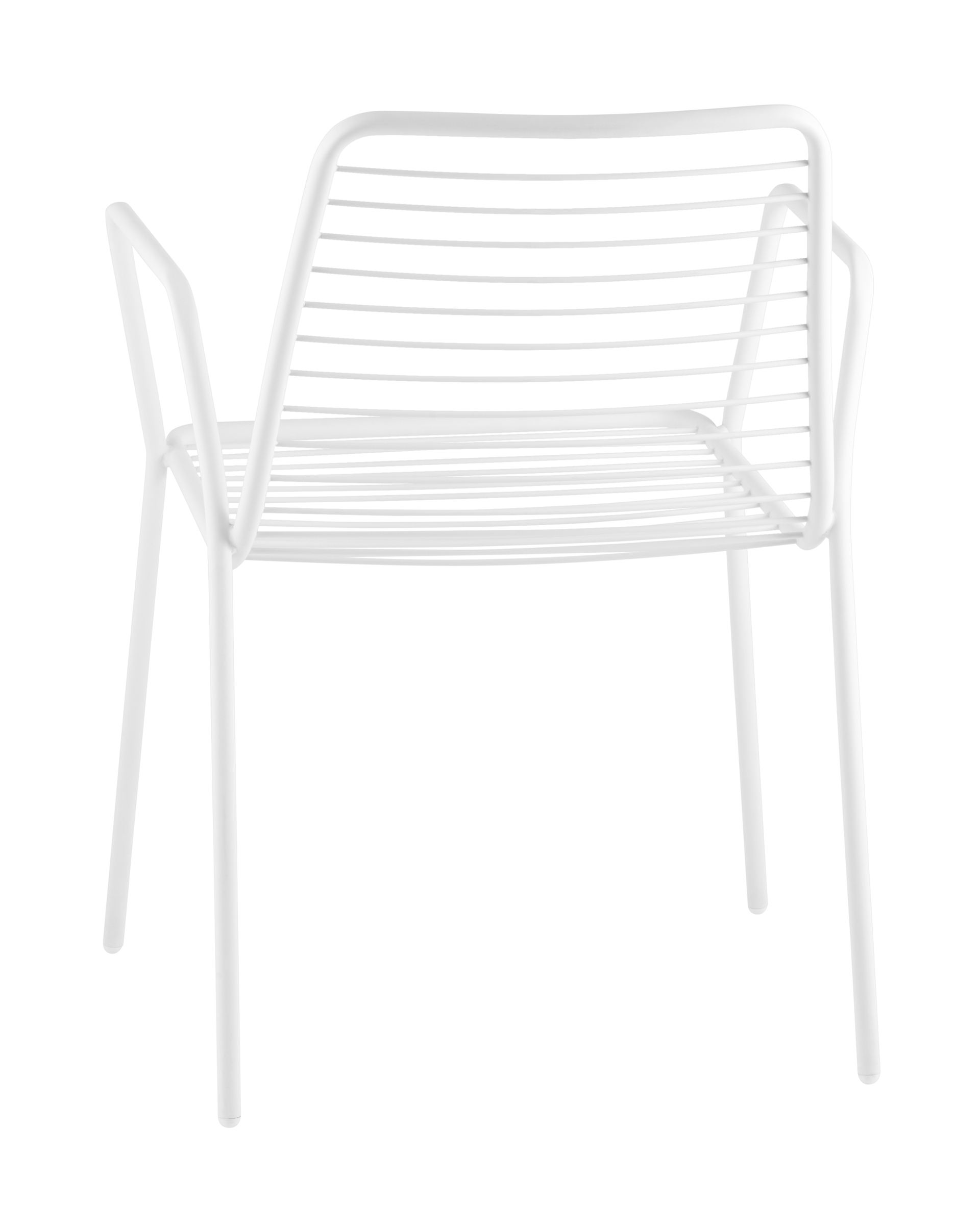 Стул с подлокотниками Дели металл белый Stool Group