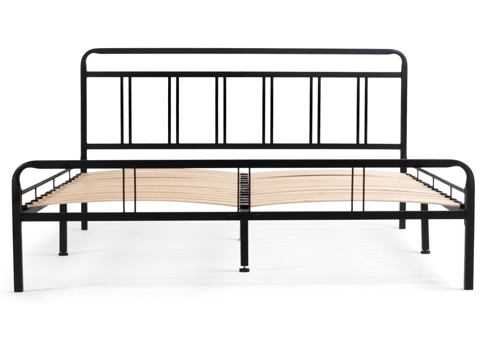 Кровать Woodville Рейк 140х200 черная 403025