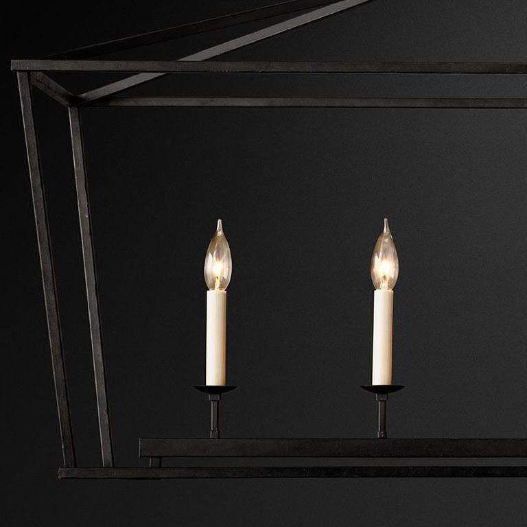 Люстра Restoration Hardware English Openwork Linear Aged Iron