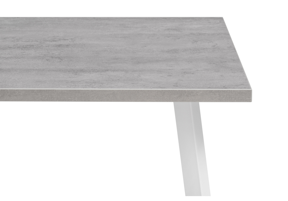 Стол деревянный Woodville Тринити Лофт 120х80х75 25 мм бетон / белый матовый 534915