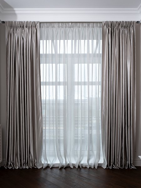 Портьера серая Garda Decor 121GD-00009