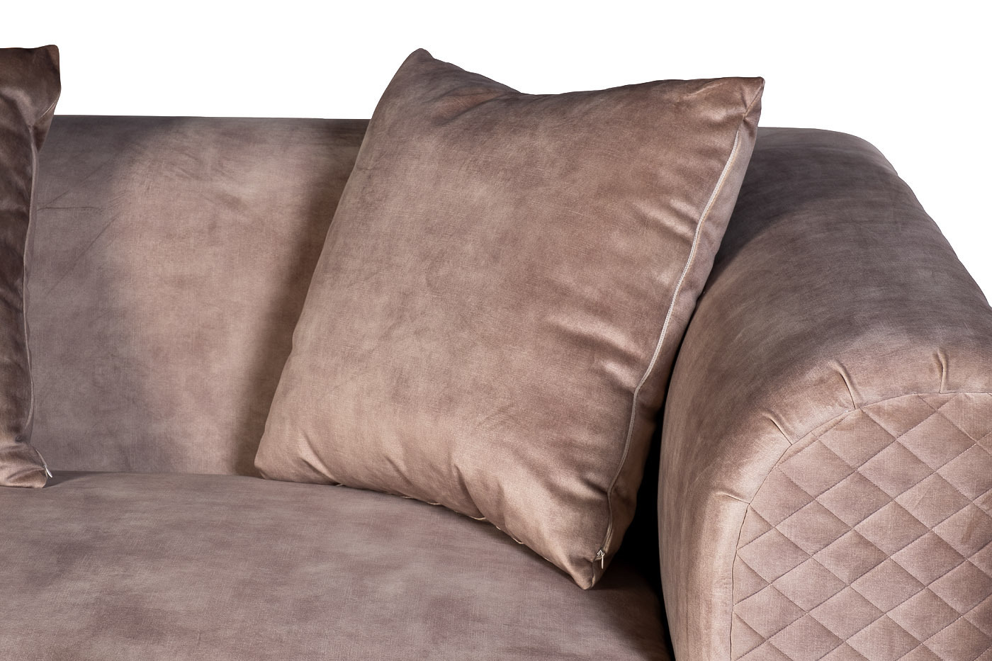 Диван трехместный велюровый бежевый Garda Decor 87YY-2047-3 BG