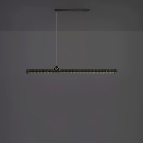 Реечный, рядный светильник CHIFFA B L100 Black by ImperiumLoft