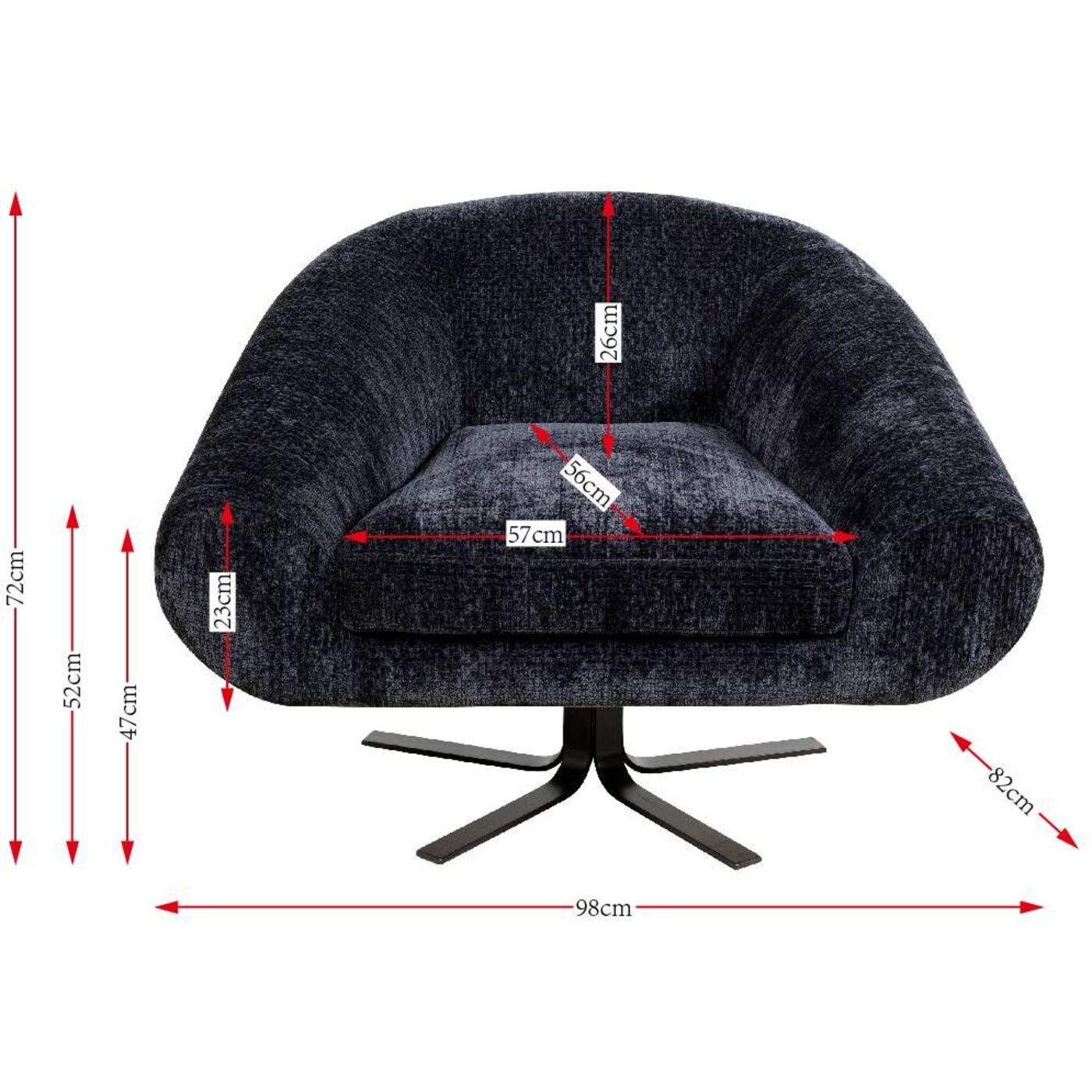 Кресло вращающееся Ciao KARE 87498