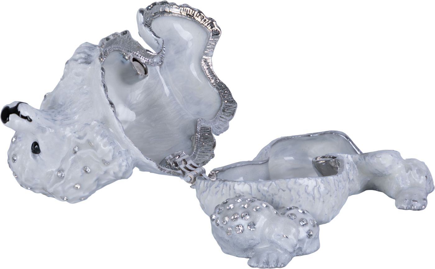 Шкатулка для драгоценностей со стразами Пудель Glasar 39-079