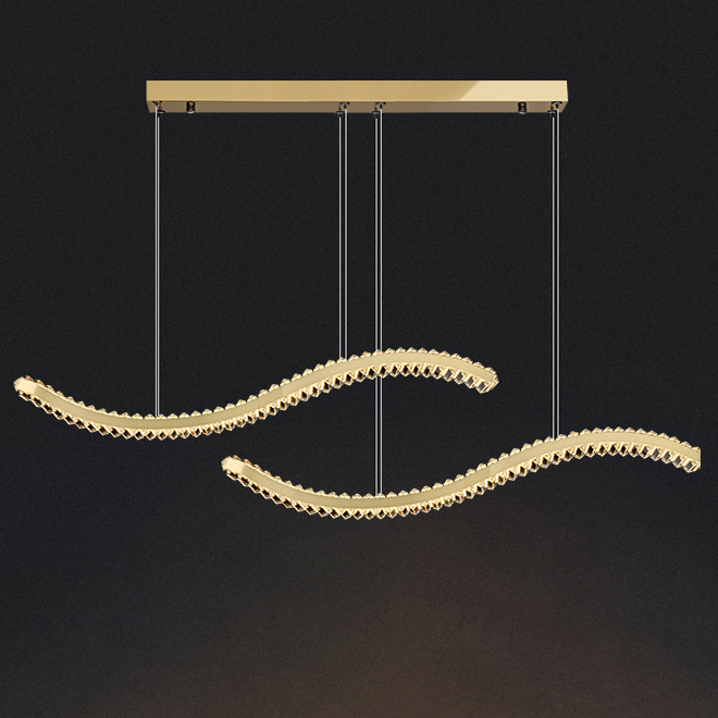 Подвесной светильник BERTOLDA W DUO B L150 Brass by ImperiumLoft