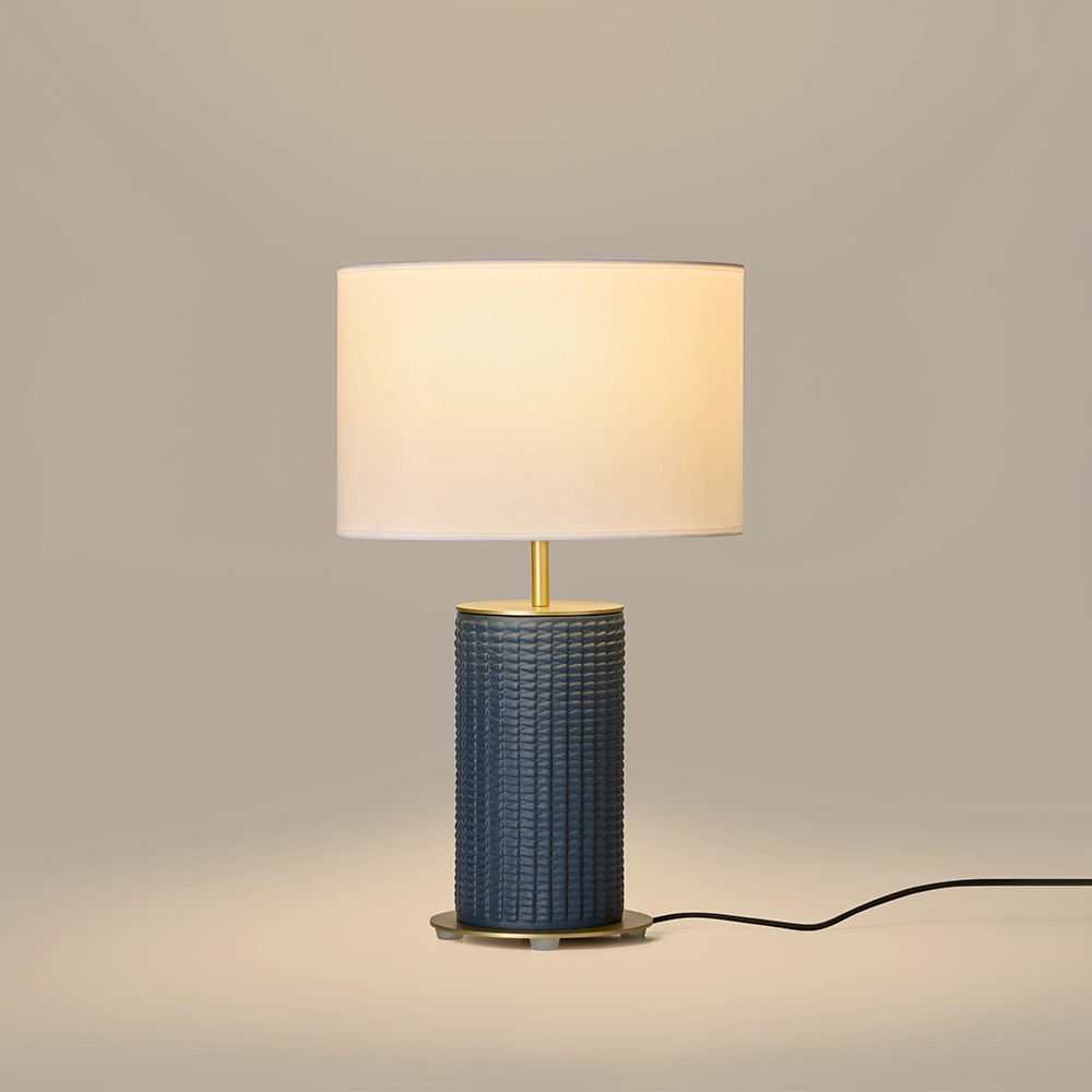 Настольная лампа Dab черный металл с абажуром 801021/35 Aromas del Campo