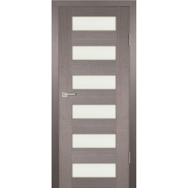 Межкомнатная дверь Graf PS-35 белый сатинат Грей Мелинга (2000 х 900)
