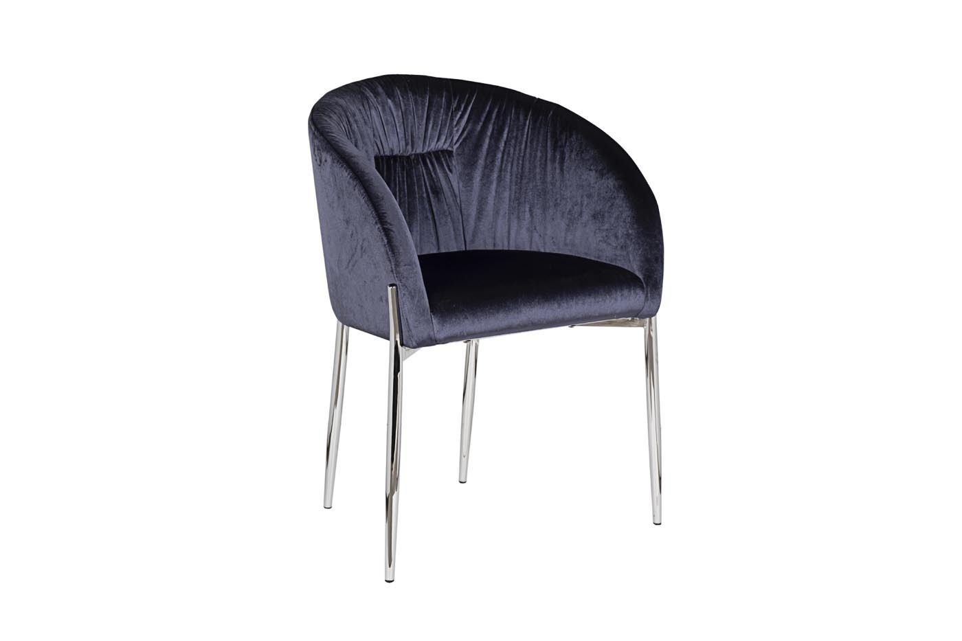 Стул велюровый темно-синий Garda Decor GY-DC8173-DB