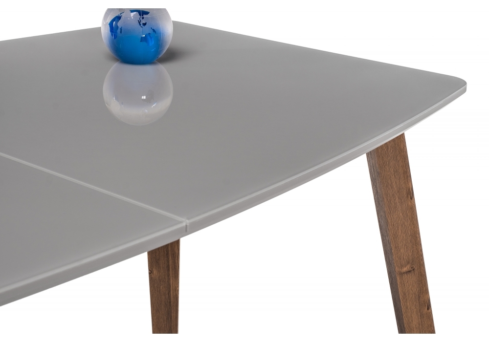 Стол стеклянный Woodville Серсея орех кантри / грей 462101