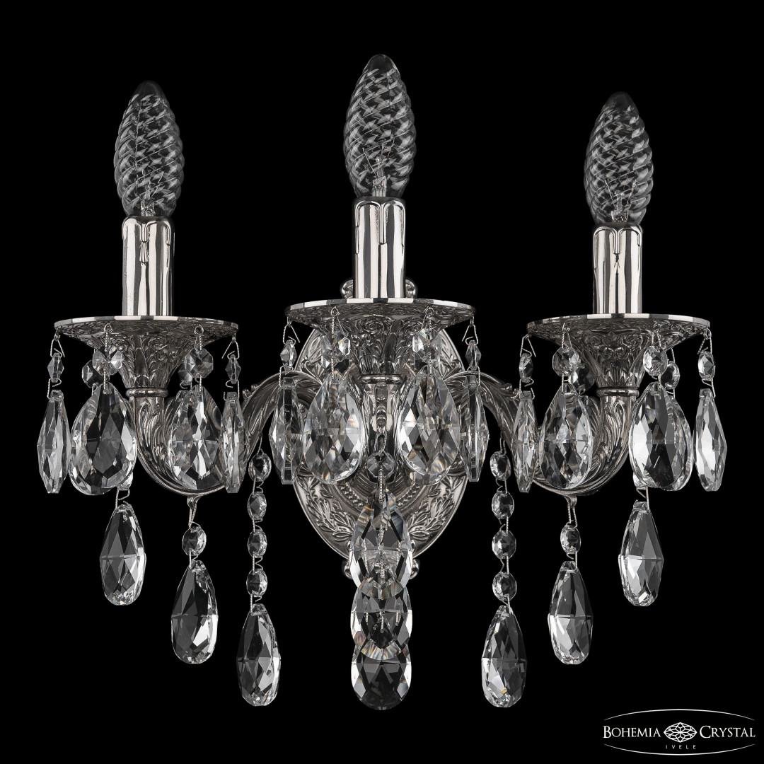 Бра бронзовые с хрусталём 7101B11/3/125 B Ni