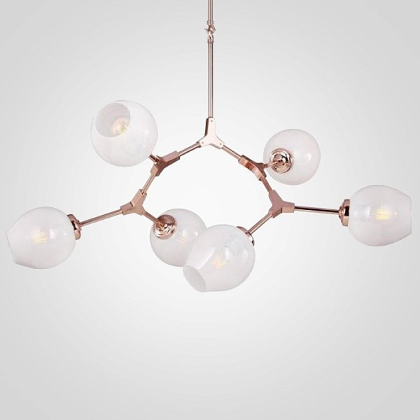 Люстра Branching Bubble Chandelier 6 Milk by ImperiumLoft