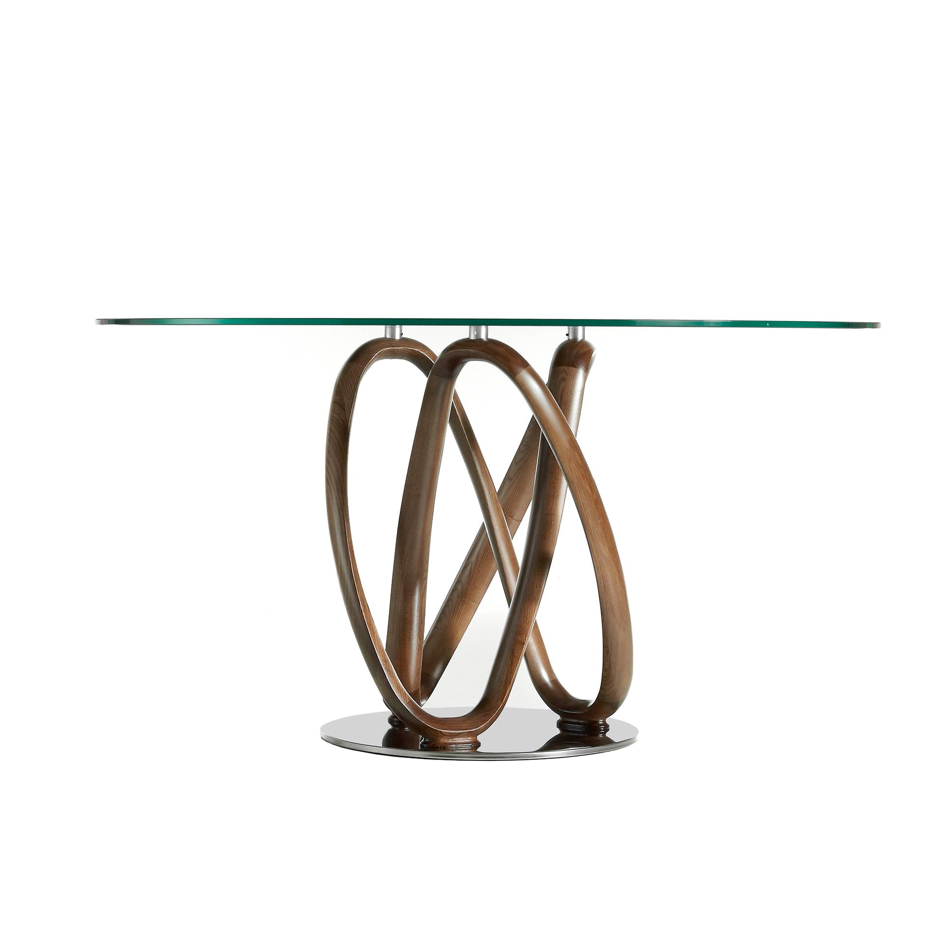 Круглый обеденный стеклянный стол DT801 /1021 Ø120 Angel Cerda