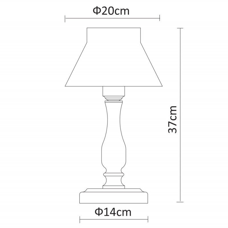 Настольная лампа Arte Lamp A7021LT-1WH