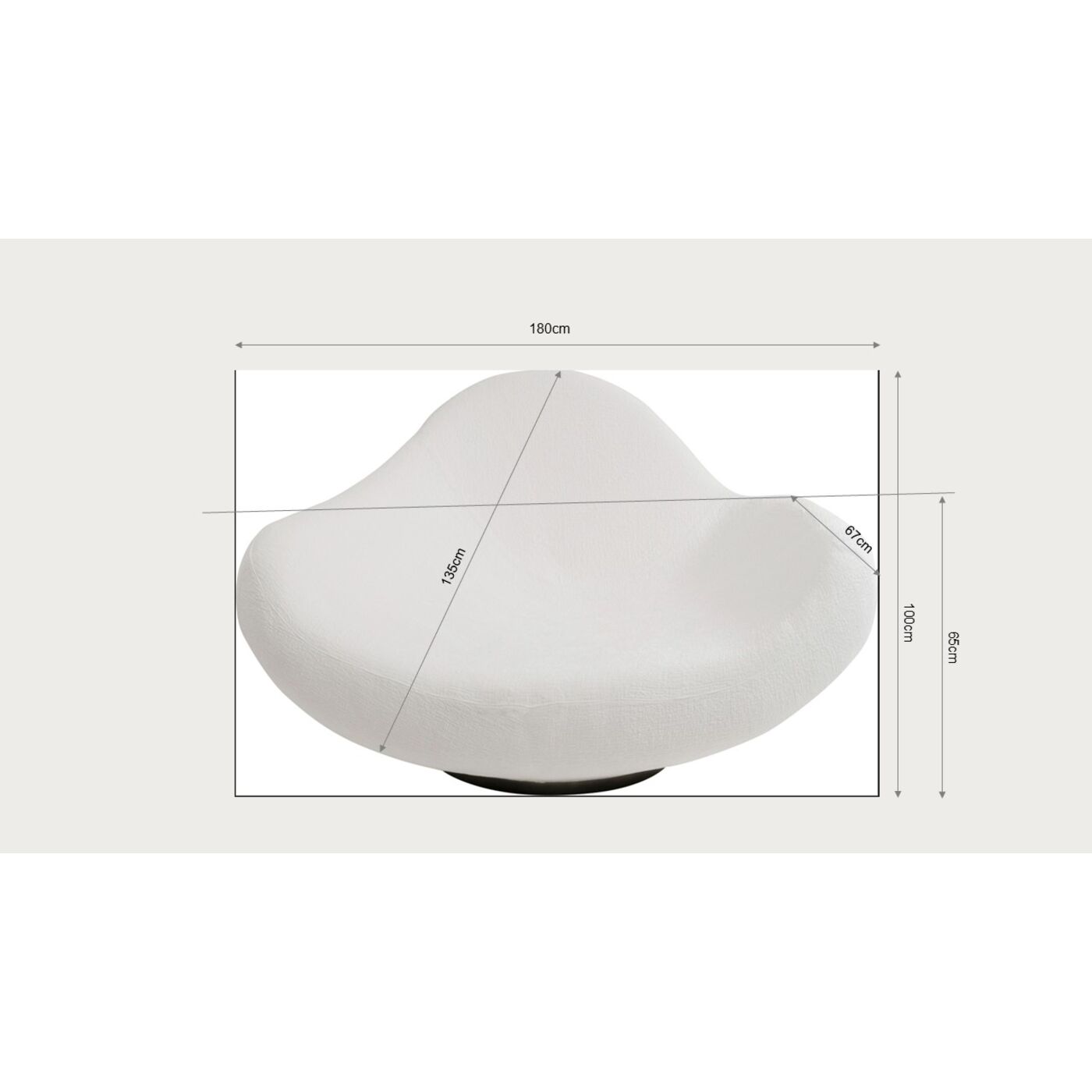 Кресло  KARE x Karim Rashid Nebula Pink 177cm KARE 40888