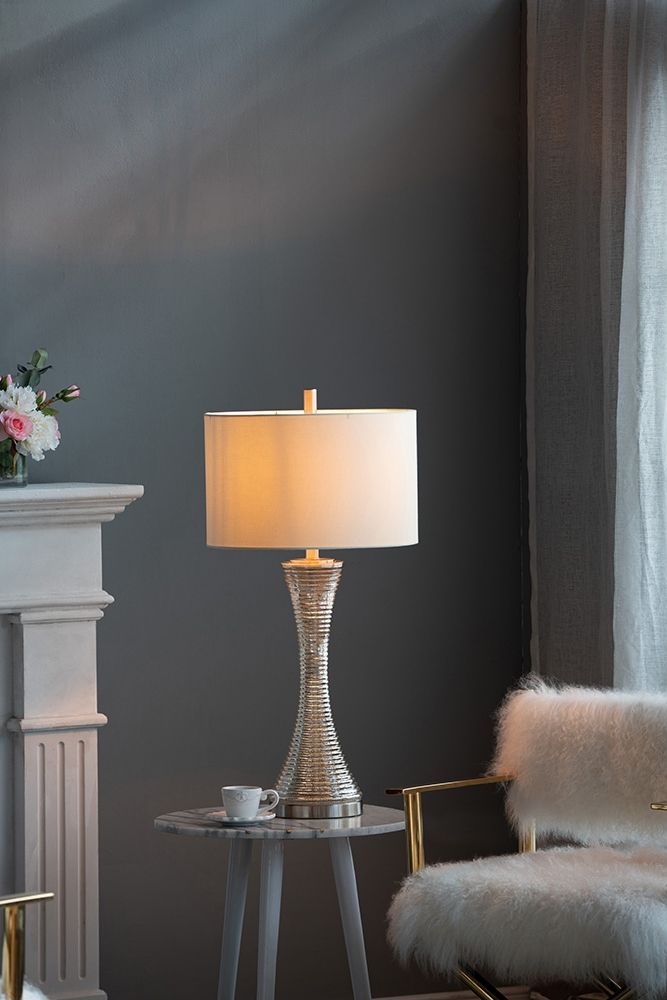 Светильник настольный с абажуром Glasar 77423CE