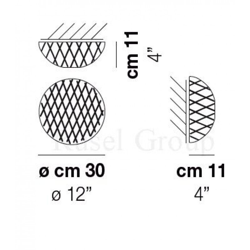 Настенно-потолочный светильник Vistosi SAN MARCO PP 30