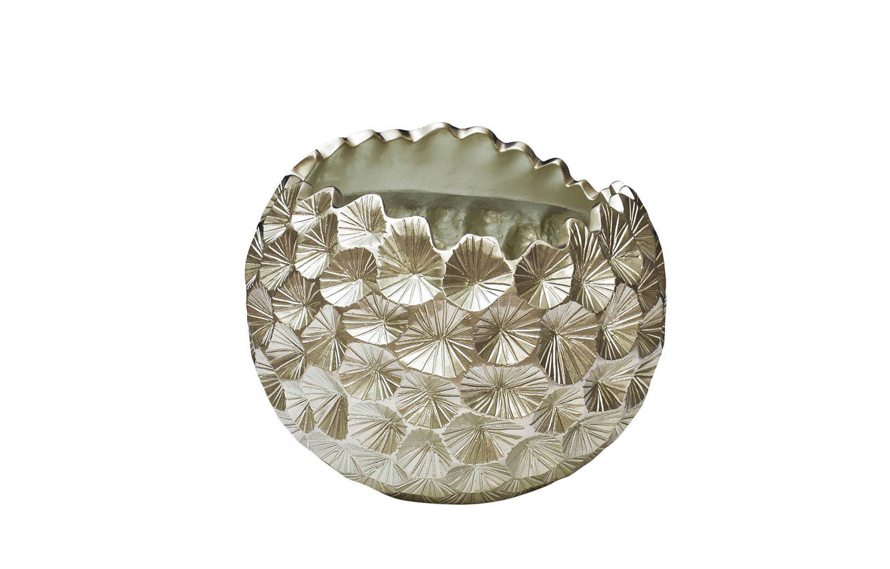 Кашпо серебряное Garda Decor ZS-C1032-18