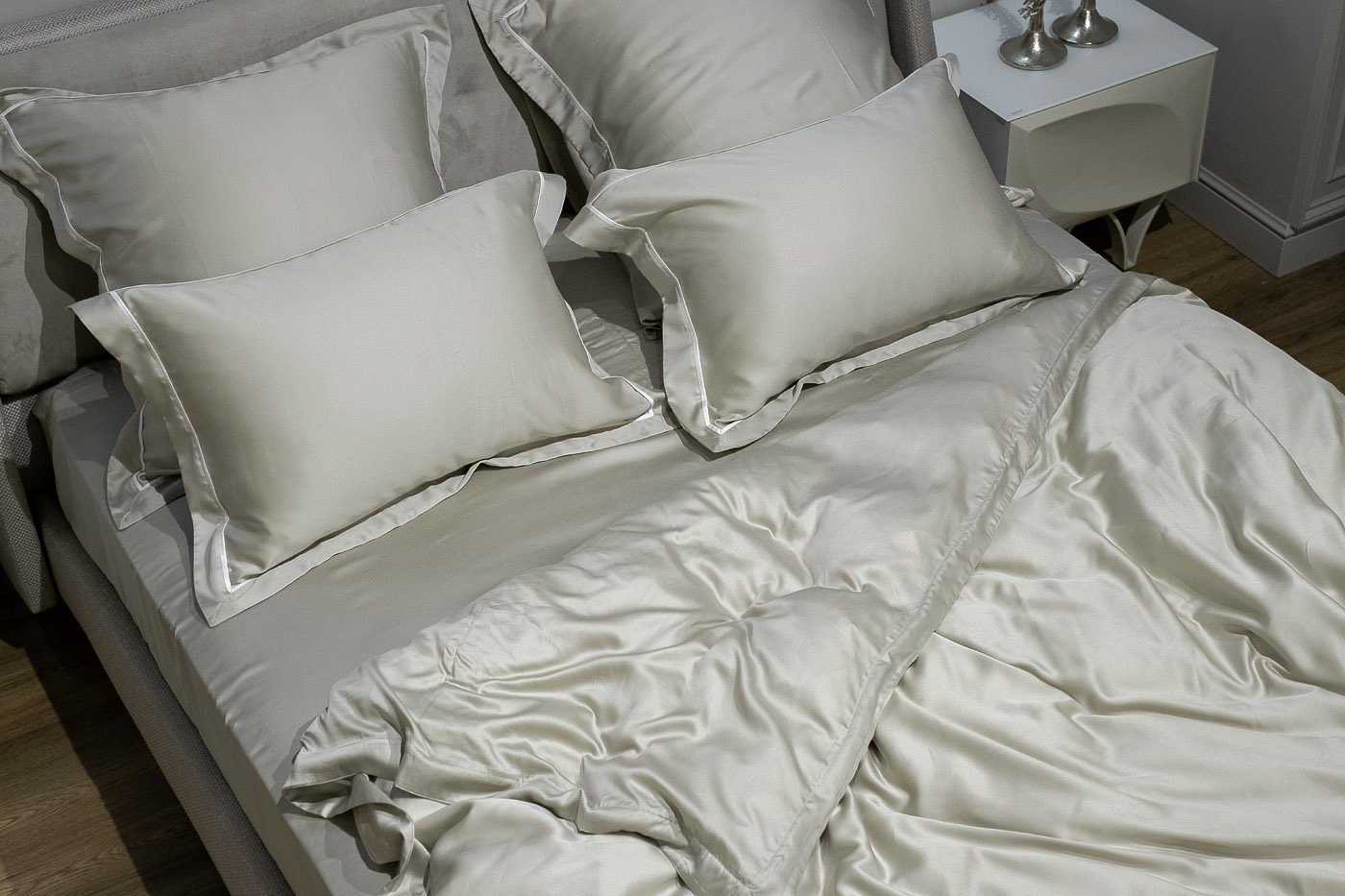 Пододеяльник "Сопрано" 220х200см оливковый Garda Decor 107TD-D0043DG-POD SOPR OLIV