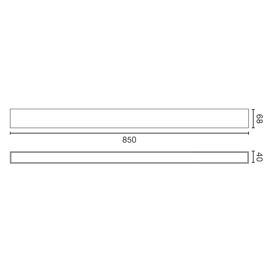 Настенный светильник VIA EVO 850 38W 4000K черный Faro