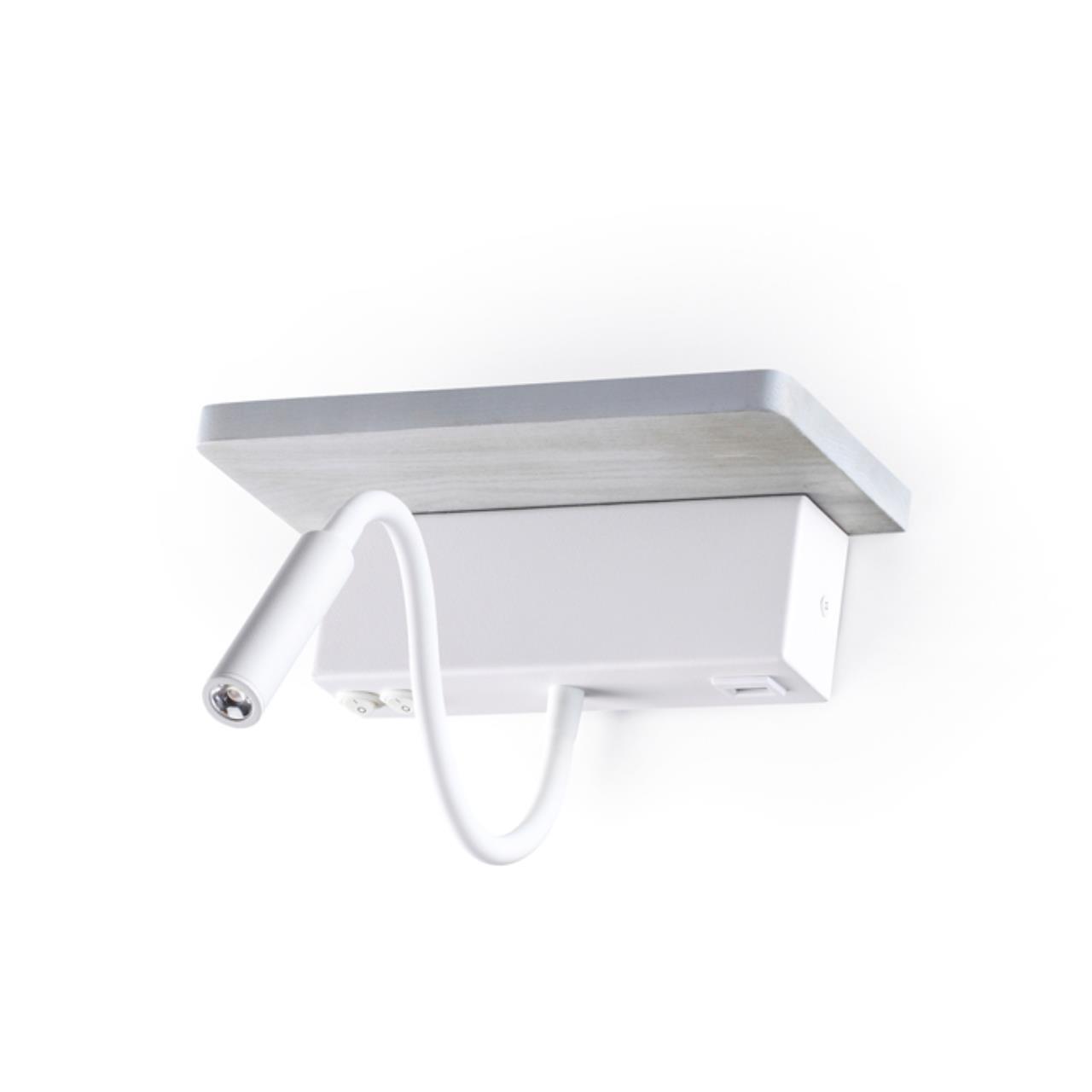 Настенный светильник-полка с подсветкой/USB Odeon Light 3869/8WL