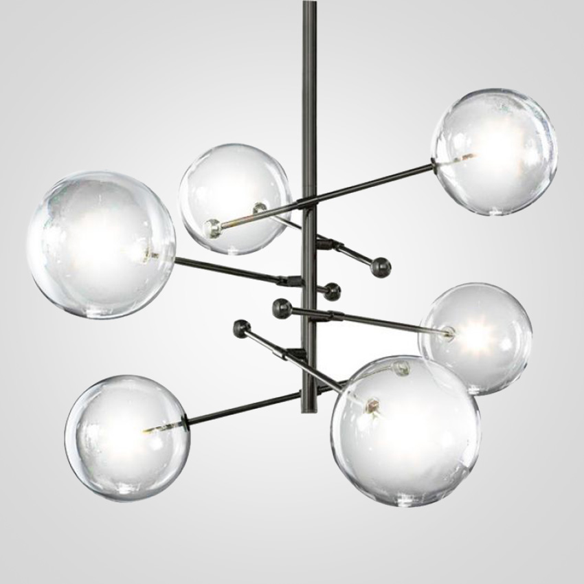 Подвесной светильник ImperiumLoft Globe Mobile 6 black KG0835P-6 black by ImperiumLoft