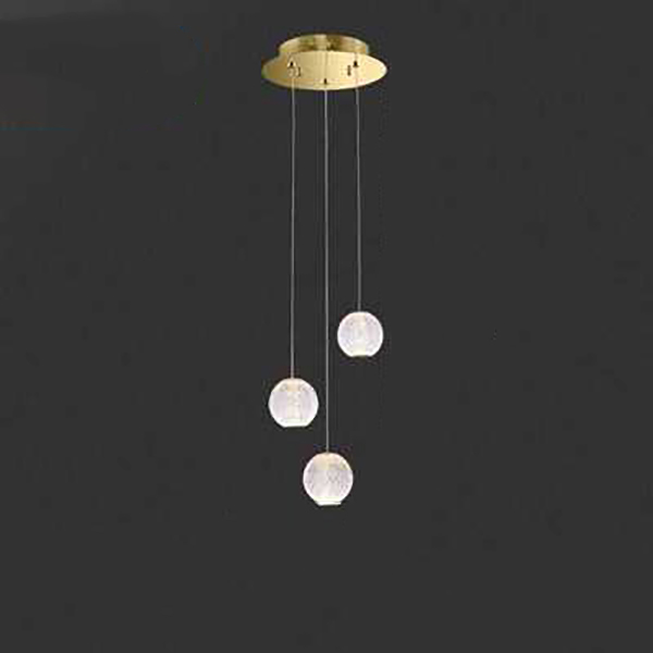 Подвесной светильник STORMS MORE L3 Gold Диск by ImperiumLoft