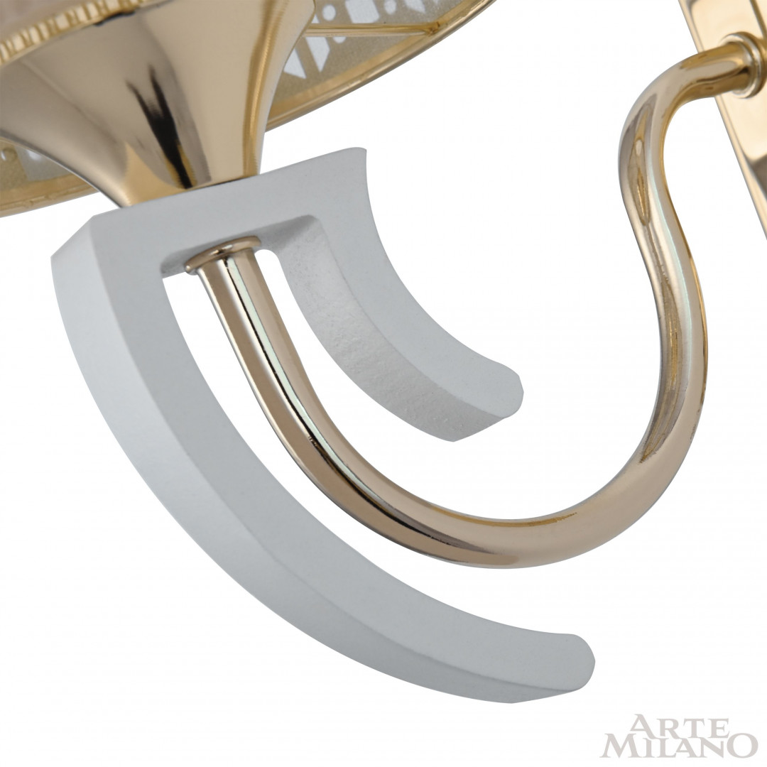 Бра с плафоном 308857/1W Wh/Gd Arte Milano