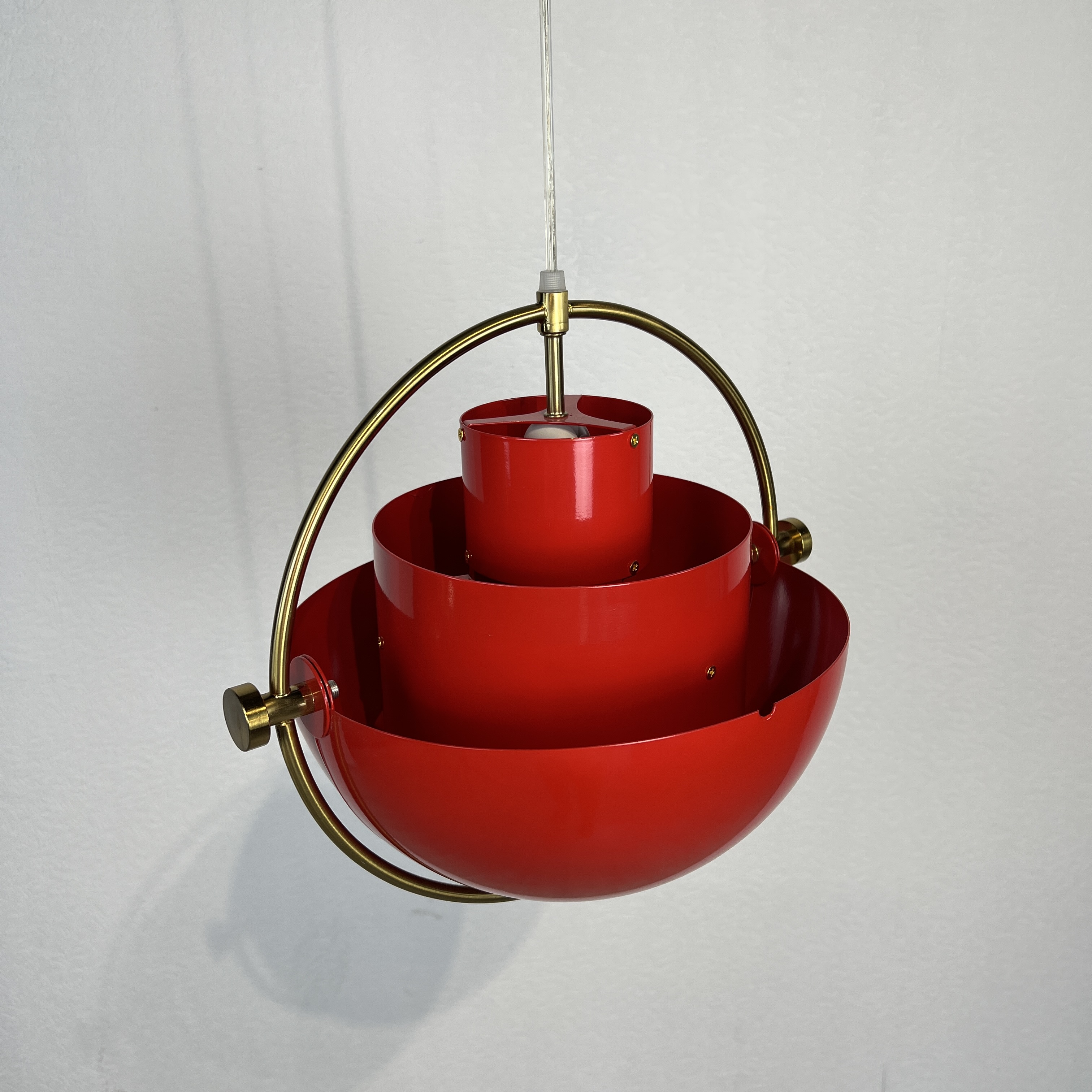 Люстра Louis Weisdorff Gubi Multi-Lite Pendant Red By Imperiumloft