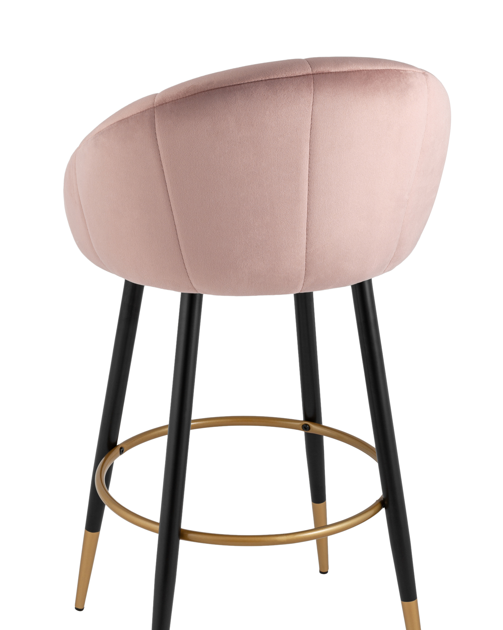 Стул барный Наоми велюр розовый Stool Group
