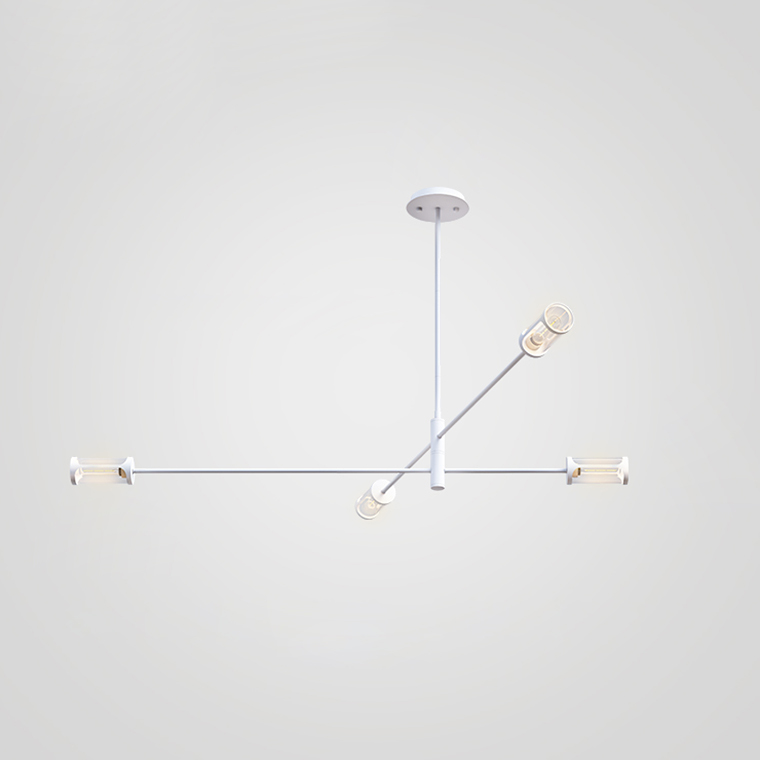 Дизайнерская люстра SKELBY H16 White/Amber by ImperiumLoft