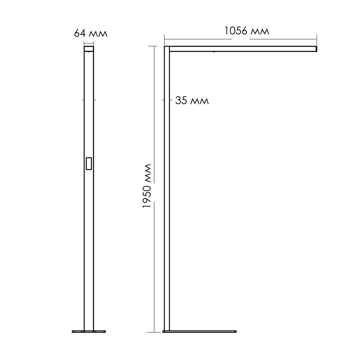 Светильник напольный Lumker AMBER-F-SL-NW
