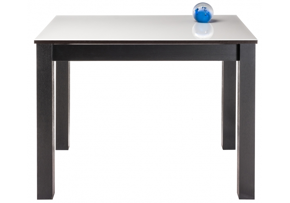 Стол стеклянный Woodville Раймунд венге / белый 462105