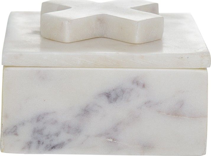 Шкатулка из белого мрамора Glasar 78034-DS