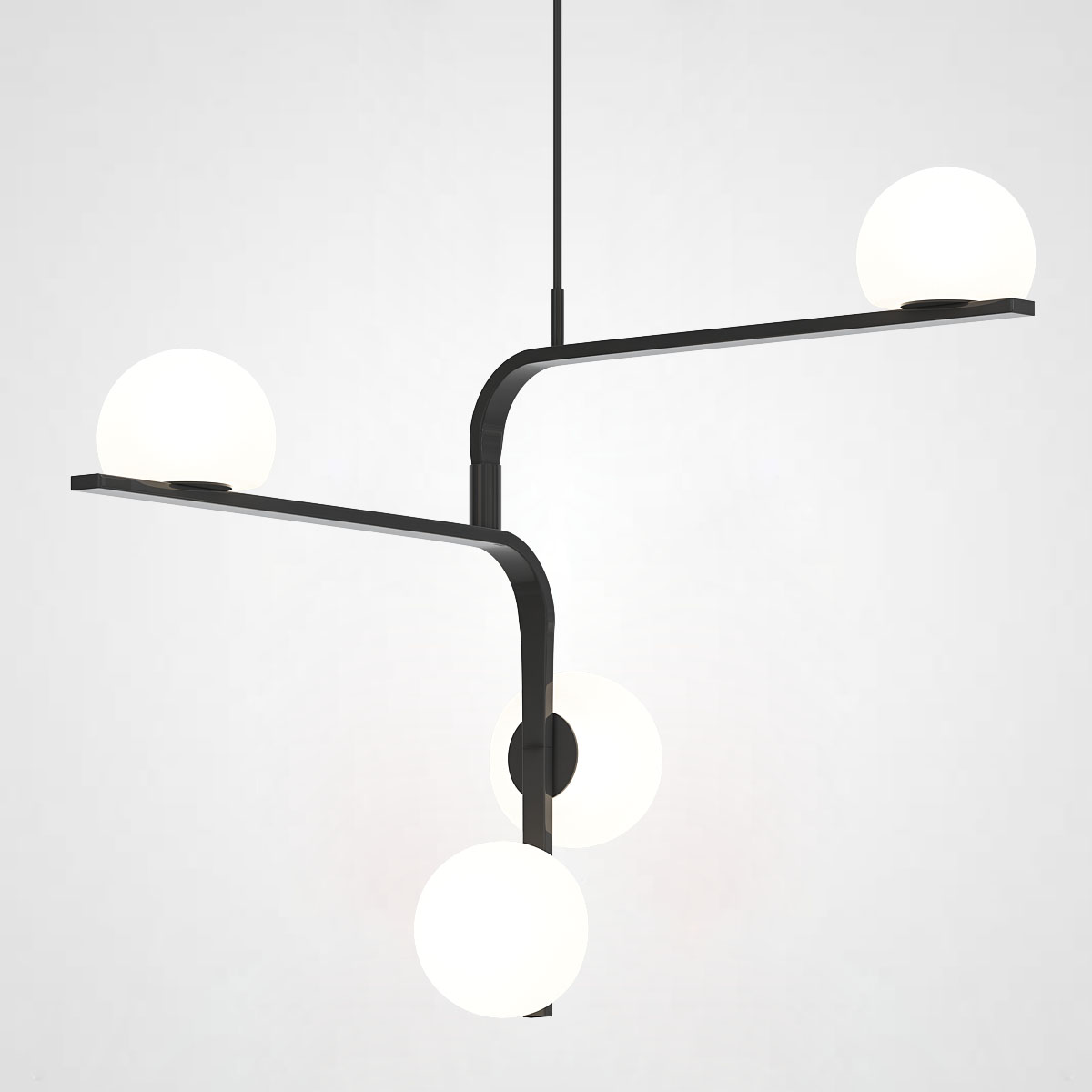 Подвесной светильник ARCANUM ANGLE Black by ImperiumLoft