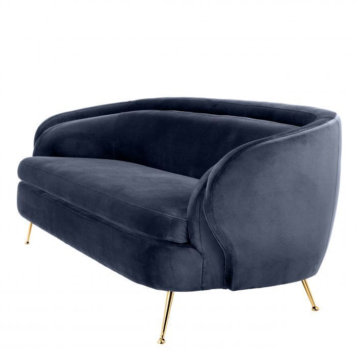 Диван Eichholtz Orion savona midnight blue velvet 111831U