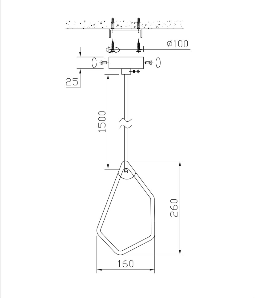 Подвесной светильник Fluorite FL1162-1P3