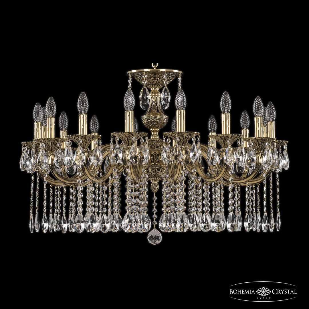 Люстра бронзовая с хрусталём 72201/16/300 A GB