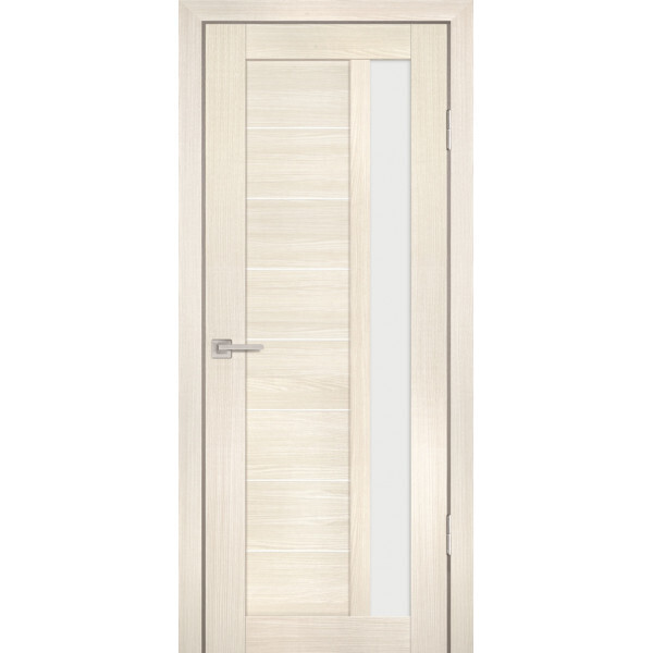 Межкомнатная дверь Graf PS-40 белый сатинат ЭшВайт Мелинга (2000 х 700)