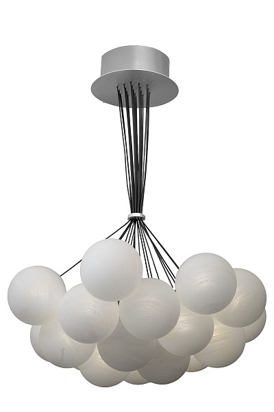 Светильник подвесной Globo матовое стекло/серебро Garda Decor 162FL-61913