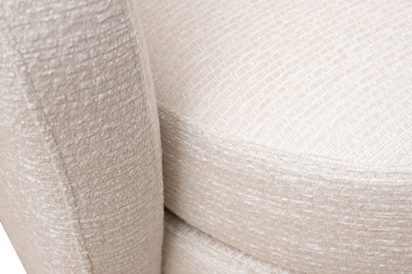 Кресло Napoli вращающееся бежевая рогожка Garda Decor Napoli-2K-Koza2601-ECRU